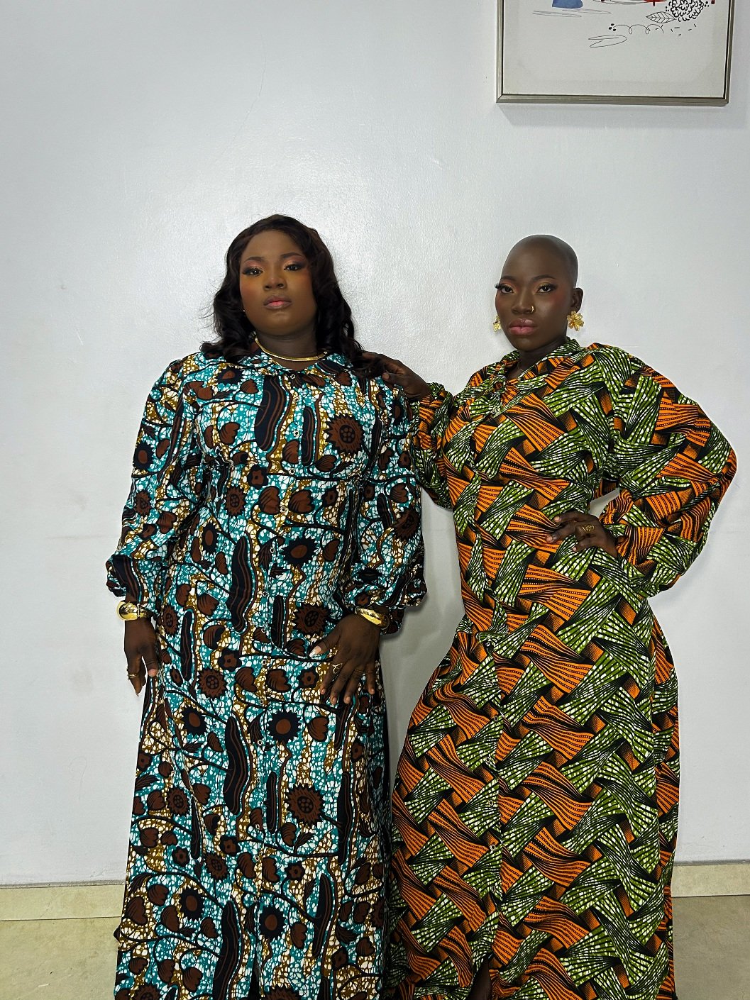 IMG_5073 Adeola Long Sleeves Maxi Shirt Dress - Image 1